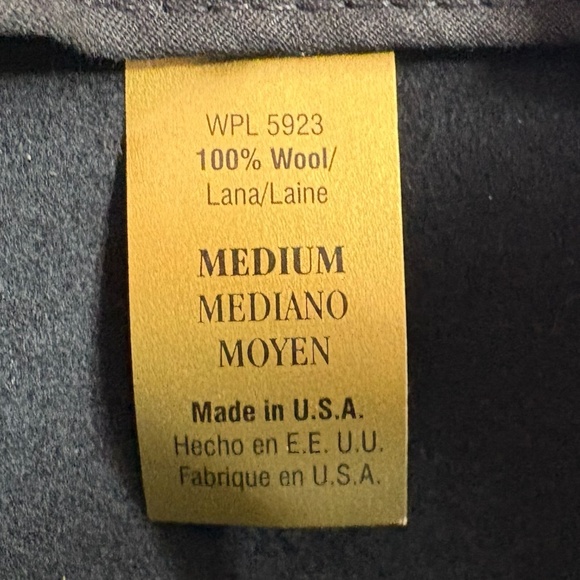 Pendleton Black 100% Wool Fedora Hat - Picture 12 of 12